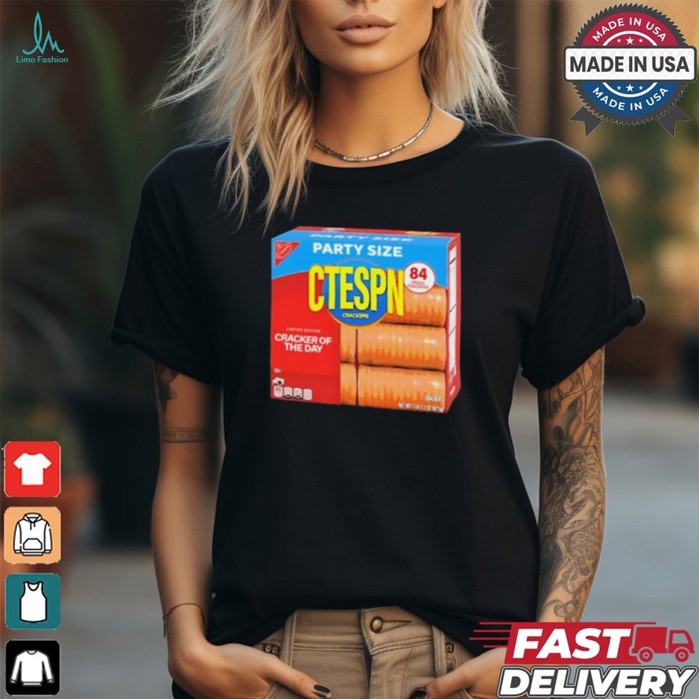 Party Size Ctespn Crackers t shirt Party Size Ctespn Crackers t shirt