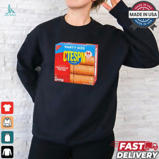 Party Size Ctespn Crackers t shirt