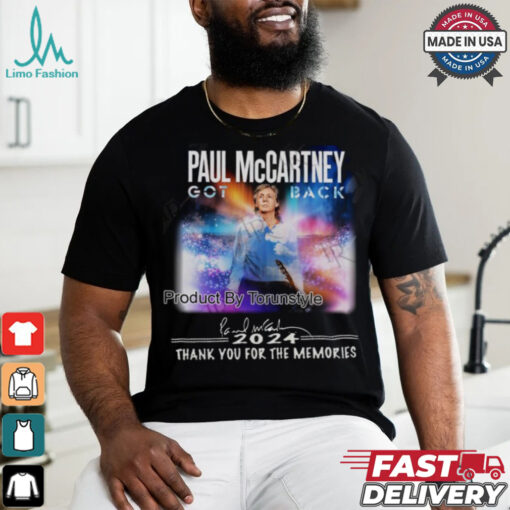 Paul Mccartey Got Back 2024 Thank You For The Memories T Shirt