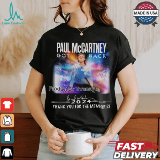 Paul Mccartey Got Back 2024 Thank You For The Memories T Shirt