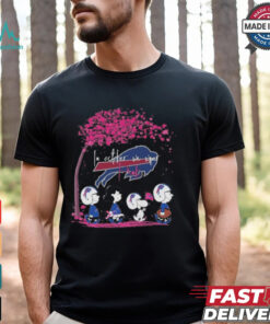 Peanuts Characters Buffalo Bills In October We Wear Pink 2024 Shirt