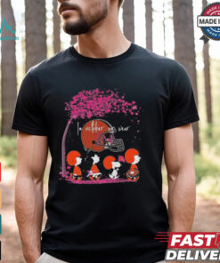 Peanuts Characters Cleveland Browns In October We Wear Pink 2024 Shirt