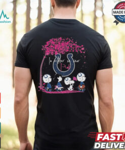 Peanuts Characters Indianapolis Colts In October We Wear Pink 2024 Shirt