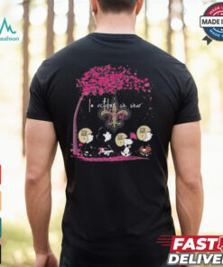 Peanuts Characters New Orleans Saints In October We Wear Pink 2024 Shirt