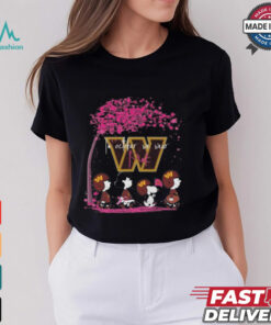 Peanuts Characters Washington Commanders In October We Wear Pink 2024 Shirt