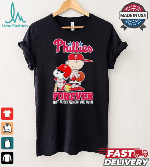 Peanuts Characters X Philadelphia Phillies 2024 Forever Not Just When We Win Shirt