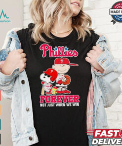 Peanuts Characters X Philadelphia Phillies 2024 Forever Not Just When We Win Shirt