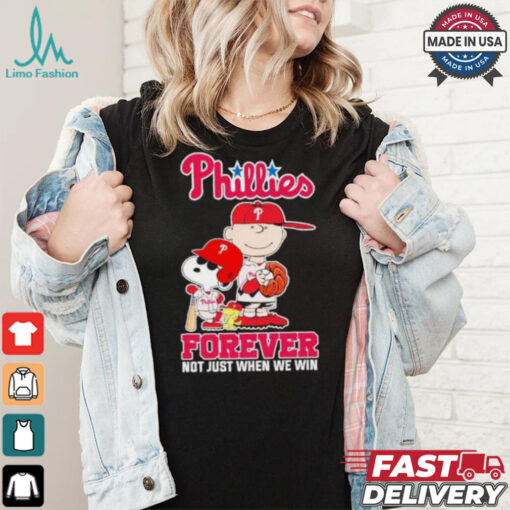 Peanuts Characters X Philadelphia Phillies 2024 Forever Not Just When We Win Shirt