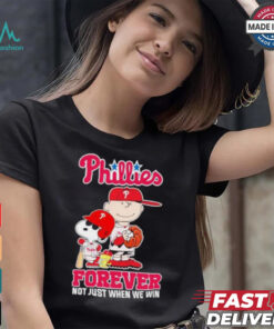 Peanuts Characters X Philadelphia Phillies 2024 Forever Not Just When We Win Shirt