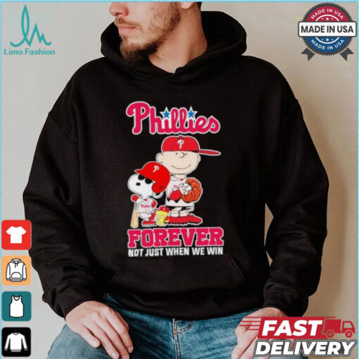 Peanuts Characters X Philadelphia Phillies 2024 Forever Not Just When We Win Shirt