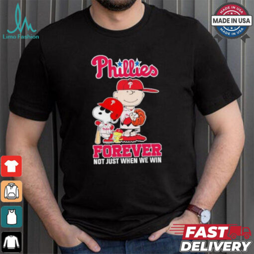 Peanuts Characters X Philadelphia Phillies 2024 Forever Not Just When We Win Shirt