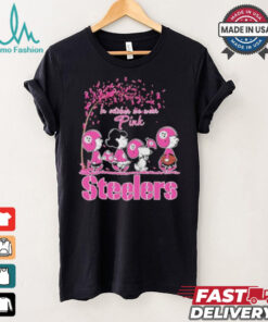 Peanuts Characters X Pittsburgh Steelers Together, We Can Create A Future Without Breast Cancer Shirt