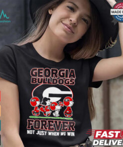 Peanuts Georgia Bulldogs forever not just when we win shirt