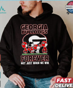 Peanuts Georgia Bulldogs forever not just when we win shirt