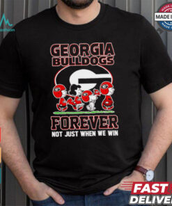 Peanuts Georgia Bulldogs forever not just when we win shirt