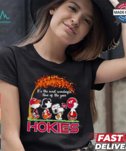 Peanuts Hokies fall it’s the most wonderful time of the year shirt