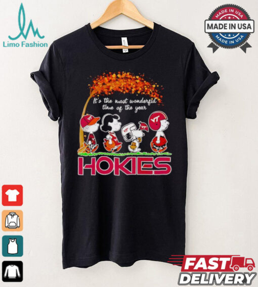 Peanuts Hokies fall it’s the most wonderful time of the year shirt