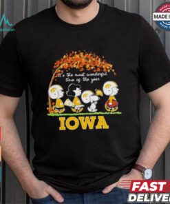 Peanuts Iowa Hawkeyes Fall the most beautiful time of the year shirt, hoodie, sweater, long sleeve and tank top Peanuts Iowa Hawkeyes Fall the most beautiful time of the year shirt