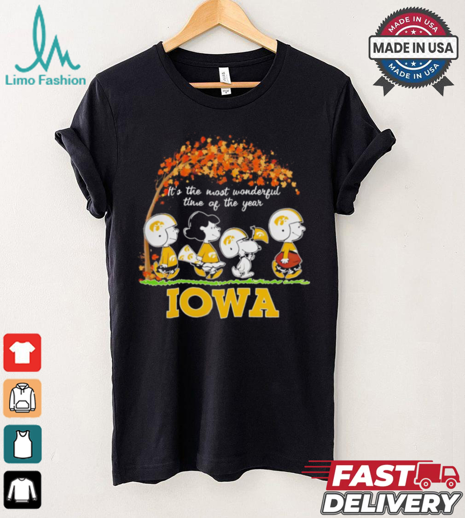 Peanuts Iowa Hawkeyes Fall the most beautiful time of the year shirt Peanuts Iowa Hawkeyes Fall the most beautiful time of the year shirt