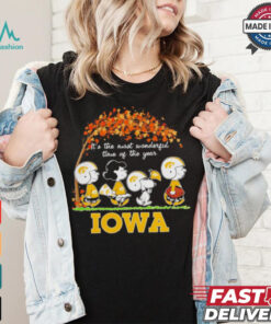 Peanuts Iowa Hawkeyes Fall the most beautiful time of the year shirt, hoodie, sweater, long sleeve and tank top Peanuts Iowa Hawkeyes Fall the most beautiful time of the year shirt