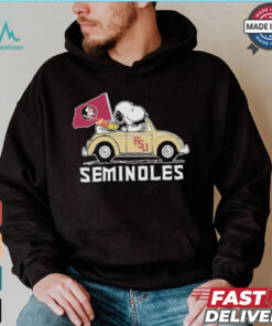 Peanuts Snoopy And Woodstock X Florida State Seminoles On Car 2024 Shirt