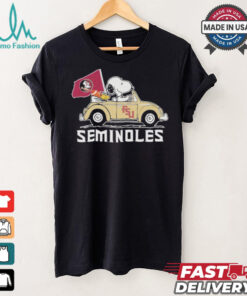Peanuts Snoopy And Woodstock X Florida State Seminoles On Car 2024 Shirt