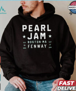 Pearl Jam Sep 15 & 17 2024 Boton Ma Fenway Shirt