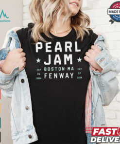 Pearl Jam Sep 15 & 17 2024 Boton Ma Fenway Shirt