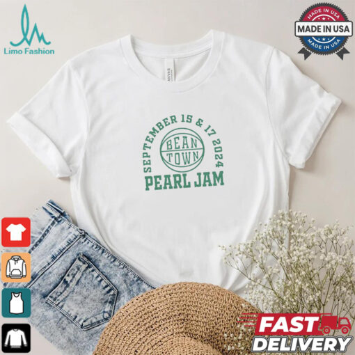 Pearl Jam September 15 & 17 2024 Bean Town T Shirt