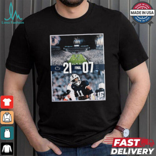 Penn State Nittany Lions Wins 21 7 Illinois Football 2024 Game Final Score Shirt