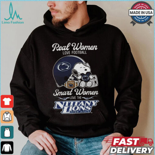 Penn State Nittany Lions x Snoopy Real Women Love Football Smart Women Helmet 2024 Shirt