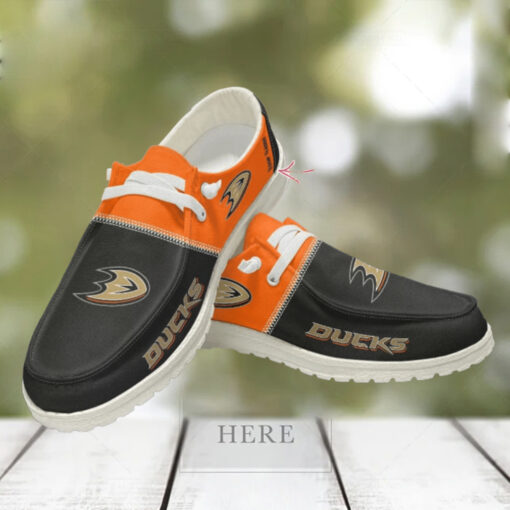 Personalized NHL Anaheim Ducks Hey Dude Shoes