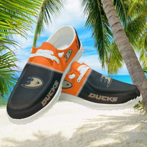 Personalized NHL Anaheim Ducks Hey Dude Shoes