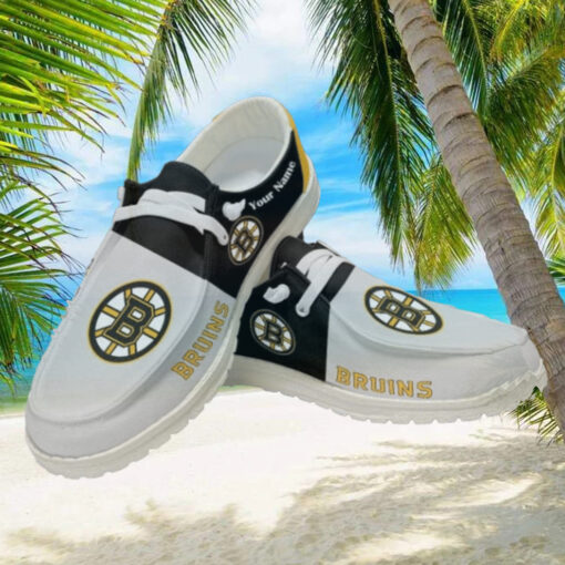 Personalized NHL Boston Bruins Hey Dude Shoes