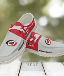 Personalized NHL Carolina Hurricanes Hey Dude Shoes