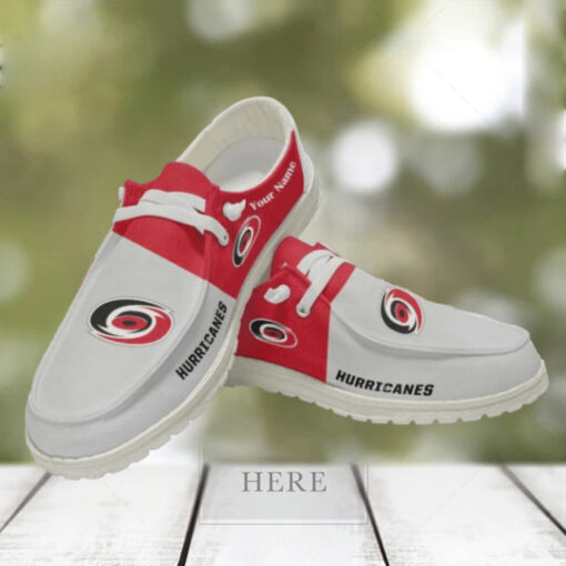 Personalized NHL Carolina Hurricanes Hey Dude Shoes