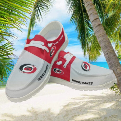 Personalized NHL Carolina Hurricanes Hey Dude Shoes