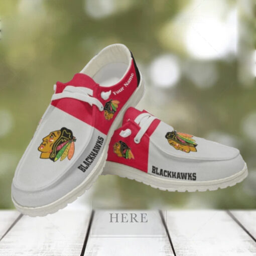 Personalized NHL Chicago Blackhawks Hey Dude Shoes