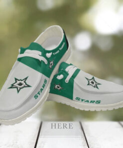 Personalized NHL Dallas Stars Hey Dude Shoes