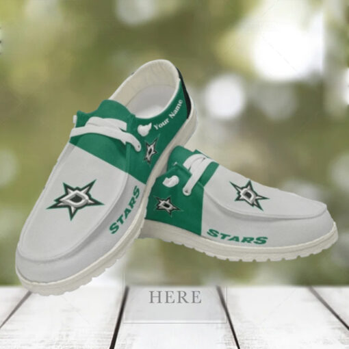 Personalized NHL Dallas Stars Hey Dude Shoes