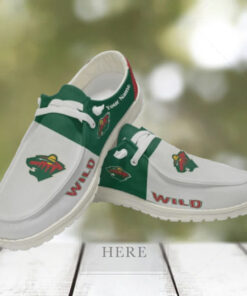 Personalized NHL Minnesota Wild Hey Dude Shoes