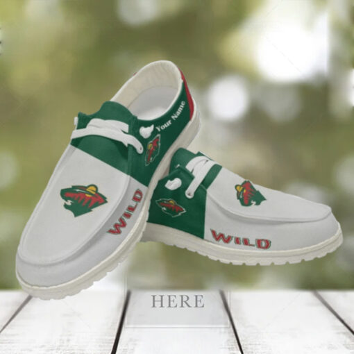 Personalized NHL Minnesota Wild Hey Dude Shoes