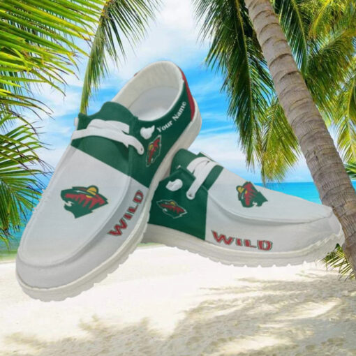 Personalized NHL Minnesota Wild Hey Dude Shoes