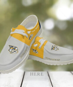 Personalized NHL Nashville Predators Hey Dude Shoes