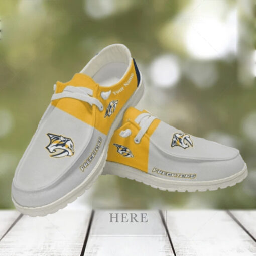 Personalized NHL Nashville Predators Hey Dude Shoes