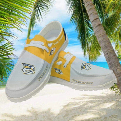 Personalized NHL Nashville Predators Hey Dude Shoes