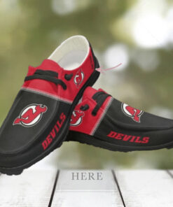 Personalized NHL New Jersey Devils Hey Dude Shoes