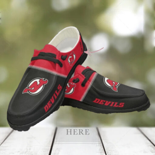 Personalized NHL New Jersey Devils Hey Dude Shoes