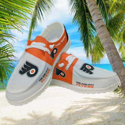 Personalized NHL Philadelphia Flyers Hey Dude Shoes