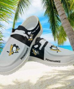 Personalized NHL Pittsburgh Penguins Hey Dude Shoes